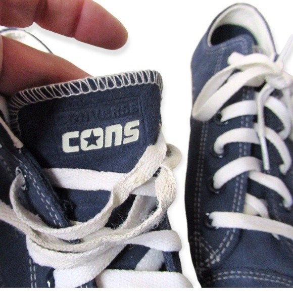 Converse Chuck Taylor All Star Pro Mens Size 7 Suede Obsidian Blue Skate Shoes - Picture 3 of 9